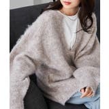 ディープキーネックシャギーニット | RANAN | 詳細画像12 