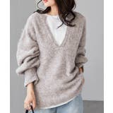 ディープキーネックシャギーニット | RANAN | 詳細画像14 