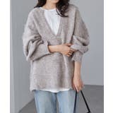 ディープキーネックシャギーニット | RANAN | 詳細画像15 