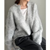 ディープキーネックシャギーニット | RANAN | 詳細画像17 