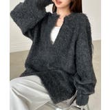 ディープキーネックシャギーニット | RANAN | 詳細画像6 