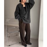 ディープキーネックシャギーニット | RANAN | 詳細画像9 