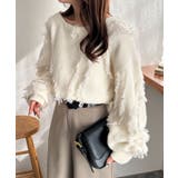 アイボリー | ニュアンスフリンジニット | RANAN