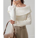 アシメオフショルリブニット | RANAN | 詳細画像15 