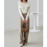 アシメオフショルリブニット | RANAN | 詳細画像19 