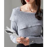 アシメオフショルリブニット | RANAN | 詳細画像21 