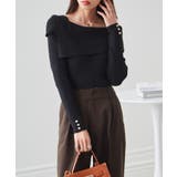 アシメオフショルリブニット | RANAN | 詳細画像5 