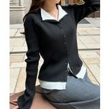 レイヤード配色ニットカーディガン | RANAN | 詳細画像11