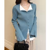 レイヤード配色ニットカーディガン | RANAN | 詳細画像13