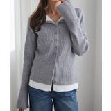 レイヤード配色ニットカーディガン | RANAN | 詳細画像4