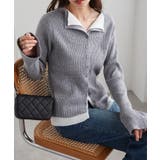 レイヤード配色ニットカーディガン | RANAN | 詳細画像6