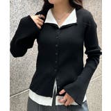 レイヤード配色ニットカーディガン | RANAN | 詳細画像9