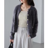 ゴールドボタンラメフェザーカーディガン | RANAN | 詳細画像15 