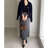 ゴールドボタンラメフェザーカーディガン | RANAN | 詳細画像22 