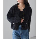 ゴールドボタンラメフェザーカーディガン | RANAN | 詳細画像8 