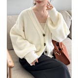 フロントレイヤードＶカーディガン | RANAN | 詳細画像2 