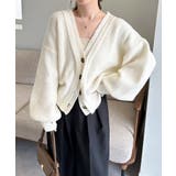 フロントレイヤードＶカーディガン | RANAN | 詳細画像4 