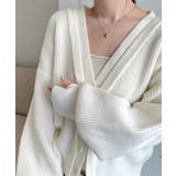 フロントレイヤードＶカーディガン | RANAN | 詳細画像7 