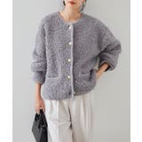 ゴールド調ボタンループ編みニットジャケット | RANAN | 詳細画像11 