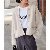 ゴールド調ボタンループ編みニットジャケット | RANAN | 詳細画像14 