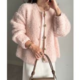 ゴールド調ボタンループ編みニットジャケット | RANAN | 詳細画像2 