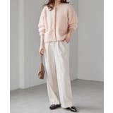 ゴールド調ボタンループ編みニットジャケット | RANAN | 詳細画像30 