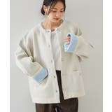 ゴールドボタン裏配色ニットカーディガン | RANAN | 詳細画像10 