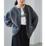 ゴールドボタン裏配色ニットカーディガン | RANAN | 詳細画像2 