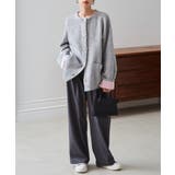 ゴールドボタン裏配色ニットカーディガン | RANAN | 詳細画像21 