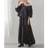 チャコール/ブラック | シャギーニット×キャミワンピースセット | RANAN