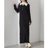 ポロカラーリブニットワンピース | RANAN | 詳細画像13 