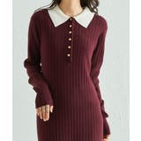 ポロカラーリブニットワンピース | RANAN | 詳細画像14 