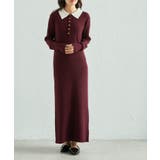 ポロカラーリブニットワンピース | RANAN | 詳細画像17 