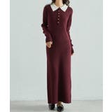 ポロカラーリブニットワンピース | RANAN | 詳細画像19 