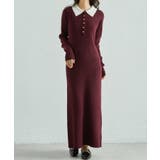 ポロカラーリブニットワンピース | RANAN | 詳細画像20 