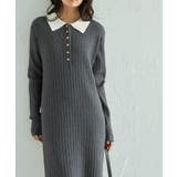 ポロカラーリブニットワンピース | RANAN | 詳細画像4 