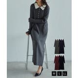 RANAN（ラナン） | ポロカラーリブニットワンピース