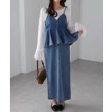 デニムペプラムキャミワンピース | RANAN | 詳細画像30