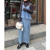 デニムペプラムキャミワンピース | RANAN | 詳細画像32 