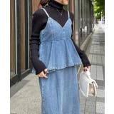 デニムペプラムキャミワンピース | RANAN | 詳細画像34 