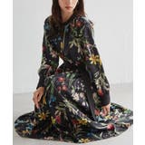 レトロフラワーシャツワンピース | RANAN | 詳細画像1