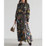 ブラックケイ | レトロフラワーシャツワンピース | RANAN