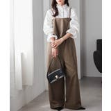 ベージュ | ツイードフリルサロペット | RANAN