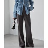 グレー | あったか裏ベロアニットコールフレアパンツ | RANAN