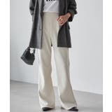 アイボリー | あったか裏ベロアニットコールフレアパンツ | RANAN