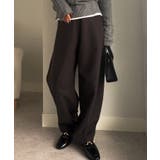 フェイクウールバレルレッグカーブパンツ | RANAN | 詳細画像16 