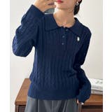 ＜Ｕ．Ｓ．Ｐ＞刺繍長袖ケーブルポロニット | RANAN | 詳細画像31 