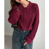<U.S.POLO ASSN.>刺繍長袖ケーブルポロニット | RANAN | 詳細画像53