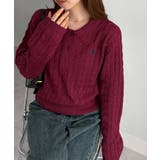 <U.S.POLO ASSN.>刺繍長袖ケーブルポロニット | RANAN | 詳細画像57