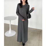 ＜Ｕ．Ｓ．Ｐ＞ポロ衿長袖リブワンピース | RANAN | 詳細画像5 